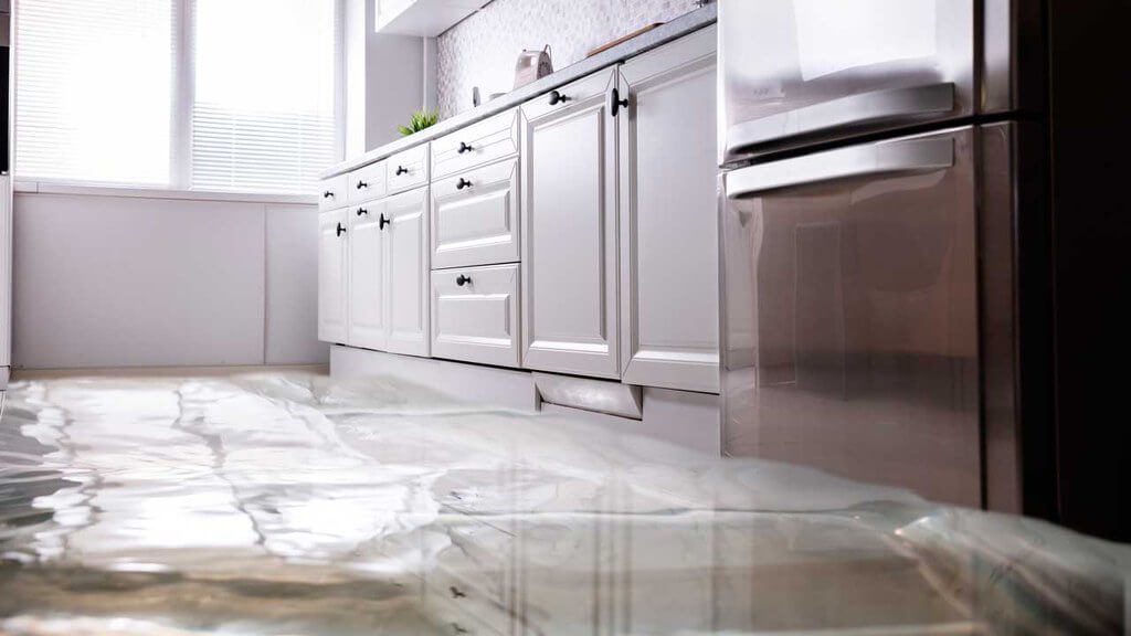 Flooding on kitchen floor