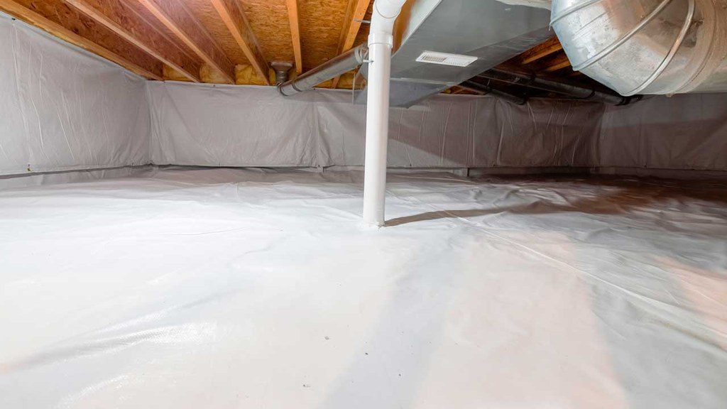 Crawl space in attic after insulation